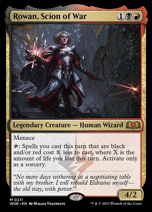 Rowan, Scion of War (211) [Wilds of Eldraine]