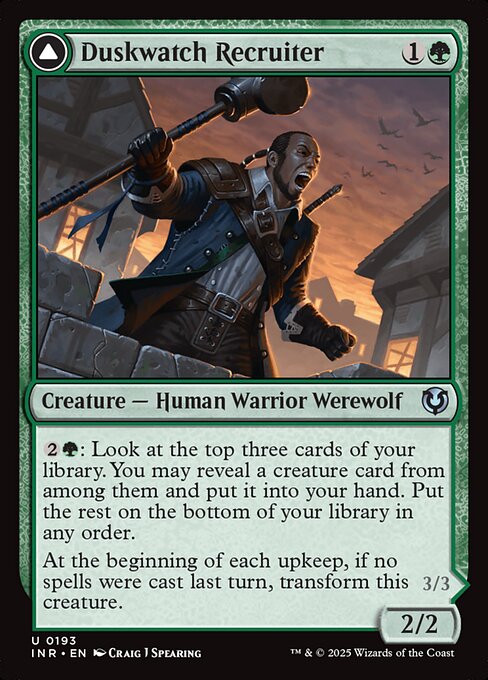 Duskwatch Recruiter // Krallenhorde Howler (193) [Innistrad Remastered]