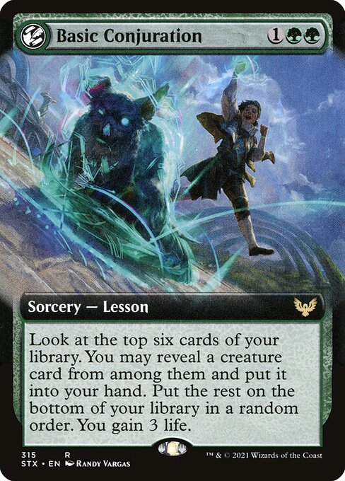 Basic Conjuration (315) [Strixhaven: School of Mages] [Extended Art]