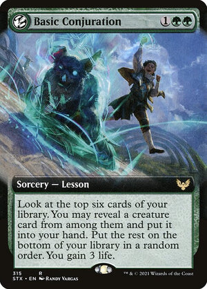 Basic Conjuration (315) [Strixhaven: School of Mages] [Extended Art]
