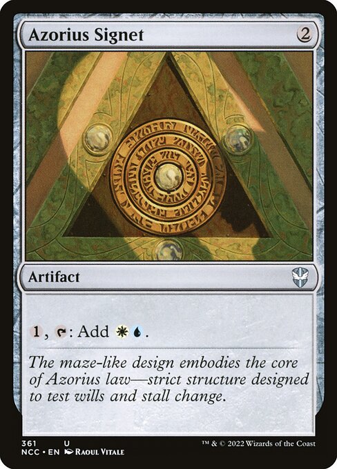 Azorius Signet (361) [New Capenna Commander]