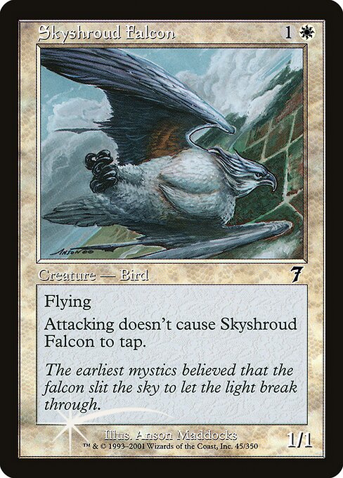 Skyshroud Falcon (45★) [Seventh Edition]