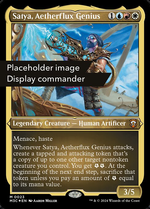 Satya, Aetherflux Genius (150) [Modern Horizons 3 Commander]