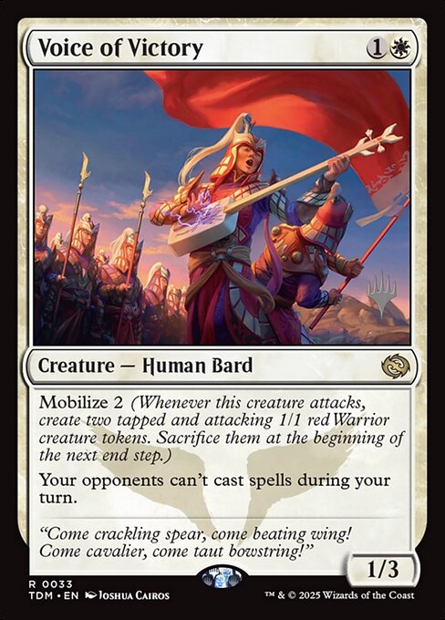 Voice of Victory (33p) [Tarkir: Dragonstorm Promos]