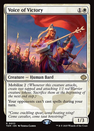 Voice of Victory (33p) [Tarkir: Dragonstorm Promos]