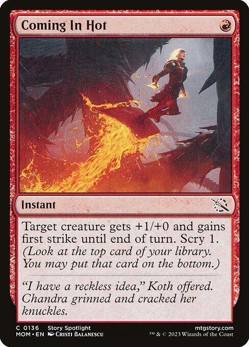 Coming In Hot (136) [March of the Machine]