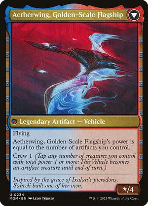 Invasion of Kaladesh // Aetherwing, Golden-Scale Flagship (234) [March of the Machine] Reverse