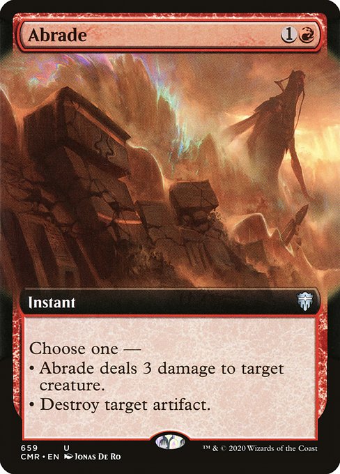 Abrade (659) [Commander Legends] [Extended Art]