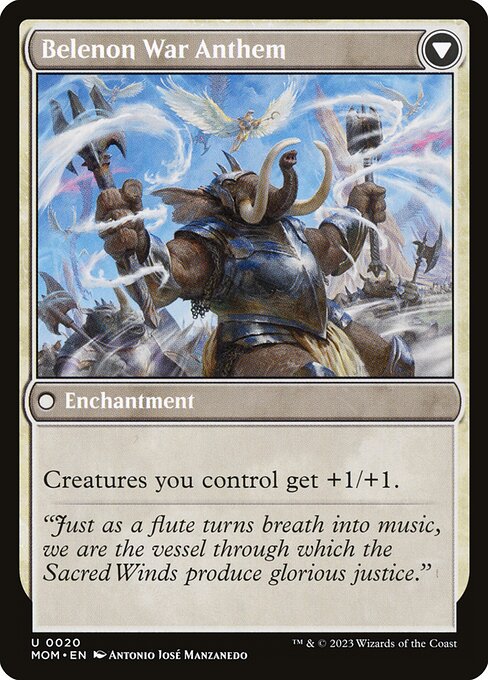 Invasion of Belenon // Belenon War Anthem (20) [March of the Machine] Reverse