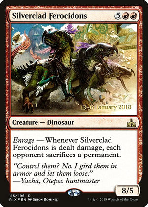 Silverclad Ferocidons (115s) [Rivals of Ixalan Promos]
