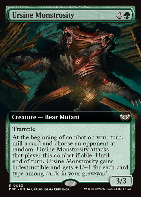 Ursine Monstrosity (63) [Duskmourn: House of Horror Commander]