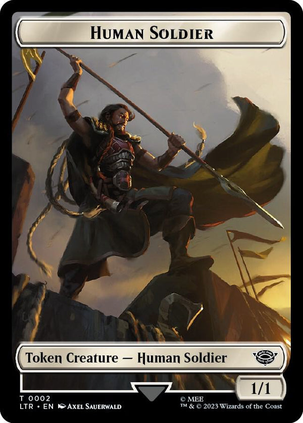 Human Soldier Token (0002) (2) [The Lord of the Rings: Tales of Middle-earth]