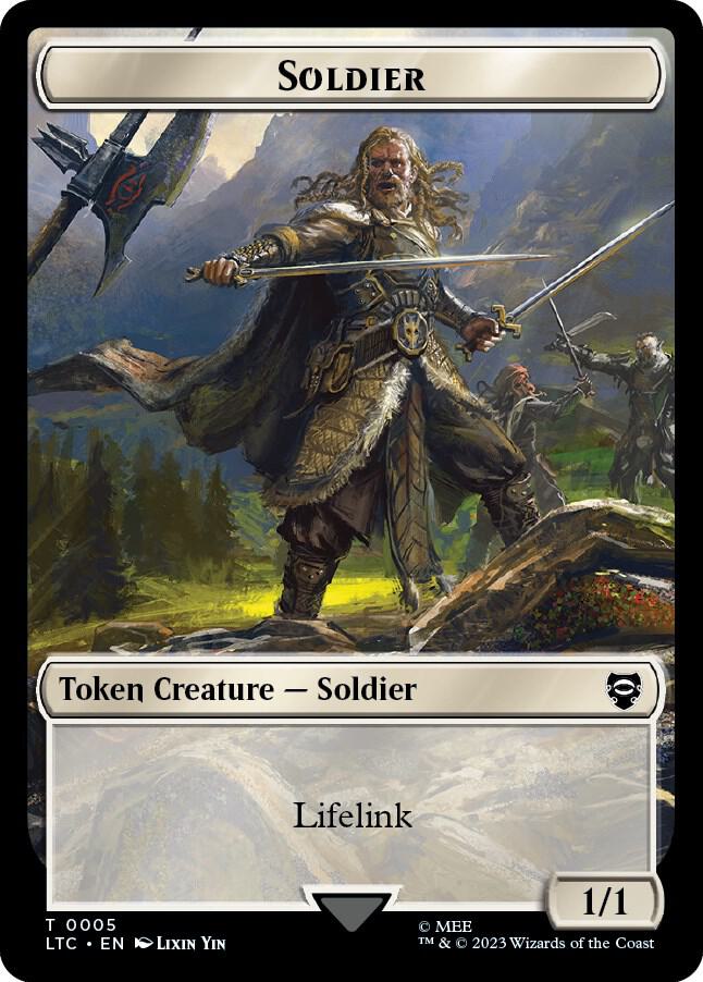 Soldier // Food (0010) Double-Sided Token (5 // 10) [Tales of Middle-earth Commander]
