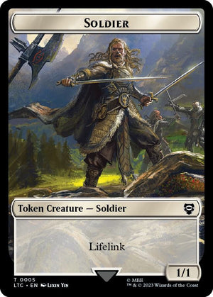 Soldier // Food (0010) Double-Sided Token (5 // 10) [Tales of Middle-earth Commander]