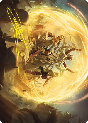 Heroic Intervention Art Card (Gold-Stamped Signature) (73) [Universes Beyond: The Lord of the Rings: Tales of Middle-earth Art Series]
