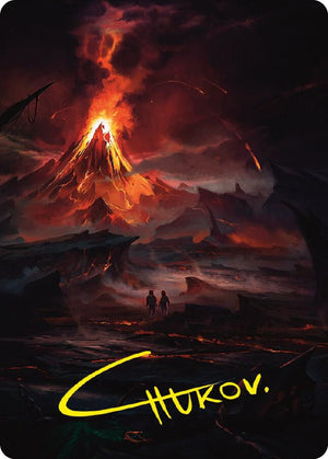 Valley of Gorgoroth Art Card (Gold-Stamped Signature) (80) [Universes Beyond: The Lord of the Rings: Tales of Middle-earth Art Series]