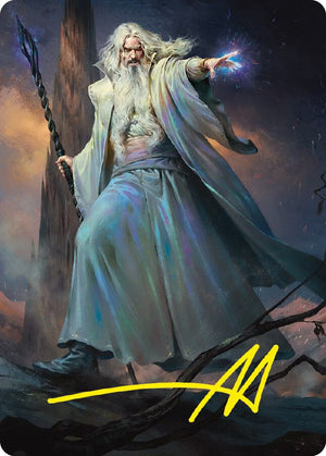 Saruman of Many Colors Art Card (Gold-Stamped Signature) (20) [Universes Beyond: The Lord of the Rings: Tales of Middle-earth Art Series]