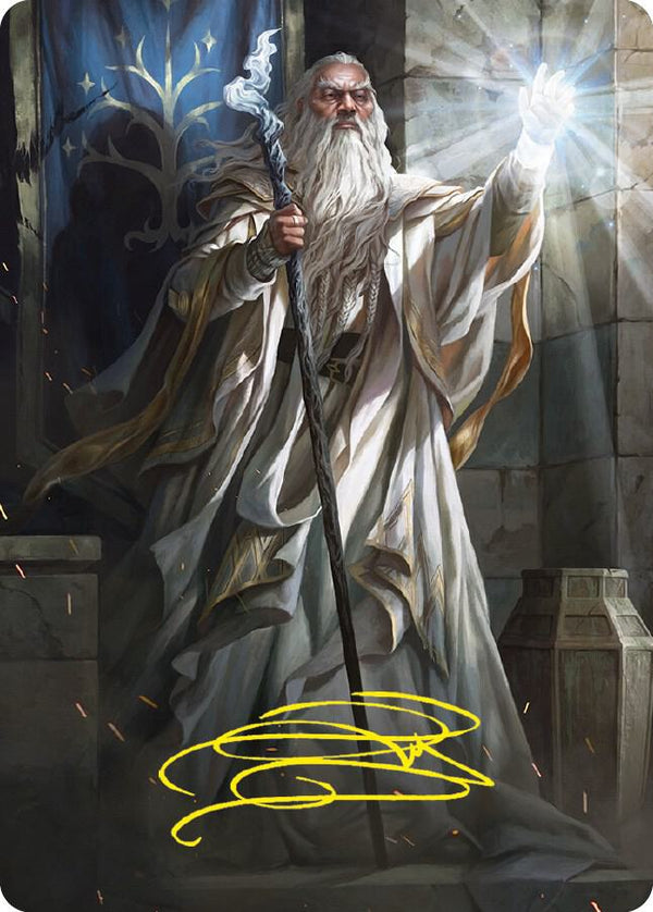 Gandalf the White Art Card (Gold-Stamped Signature) (3) [Universes Beyond: The Lord of the Rings: Tales of Middle-earth Art Series]