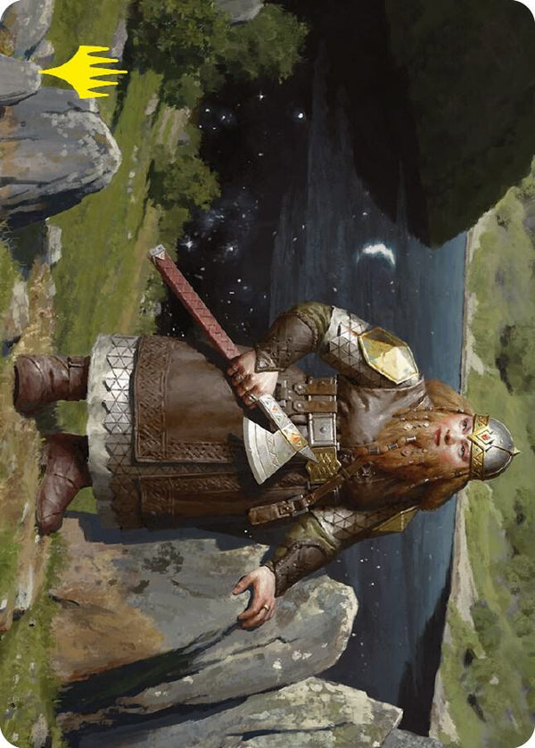 Mirrormere Guardian Art Card (Gold-Stamped Signature) (12) [Universes Beyond: The Lord of the Rings: Tales of Middle-earth Art Series]