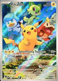 Pikachu - 027 (Pokemon Center Exclusive) (027) [SV Scarlet and Violet Promo Cards]