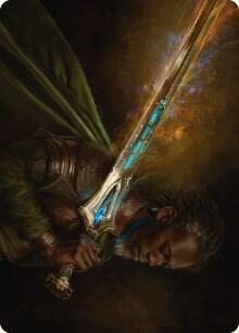 Anduril, Flame of the West Art Card (28) [Universes Beyond: The Lord of the Rings: Tales of Middle-earth Art Series]