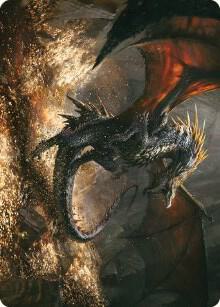 Cavern-Hoard Dragon Art Card (61) [Universes Beyond: The Lord of the Rings: Tales of Middle-earth Art Series]