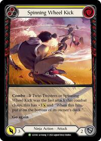 Spinning Wheel Kick (Yellow) - LGS142 (LGS142) [Flesh and Blood Promo Cards]