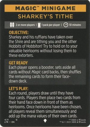 Magic Minigame: Sharkey's Tithe (4) [The Lord of the Rings: Tales of Middle-earth]
