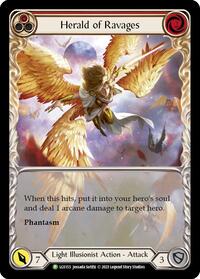 Herald of Ravages (Extended Art) (Red) -  LGS153 (LGS153) [Flesh and Blood Promo Cards]
