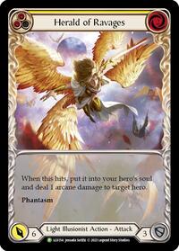 Herald of Ravages (Extended Art) (Yellow) - LGS154 (LGS154) [Flesh and Blood Promo Cards]