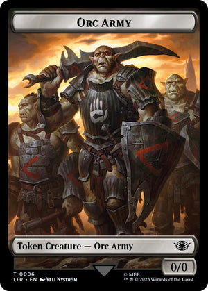 Orc Army (0006) // Food (0009) Double-Sided Token (6 // 9) [The Lord of the Rings: Tales of Middle-earth]
