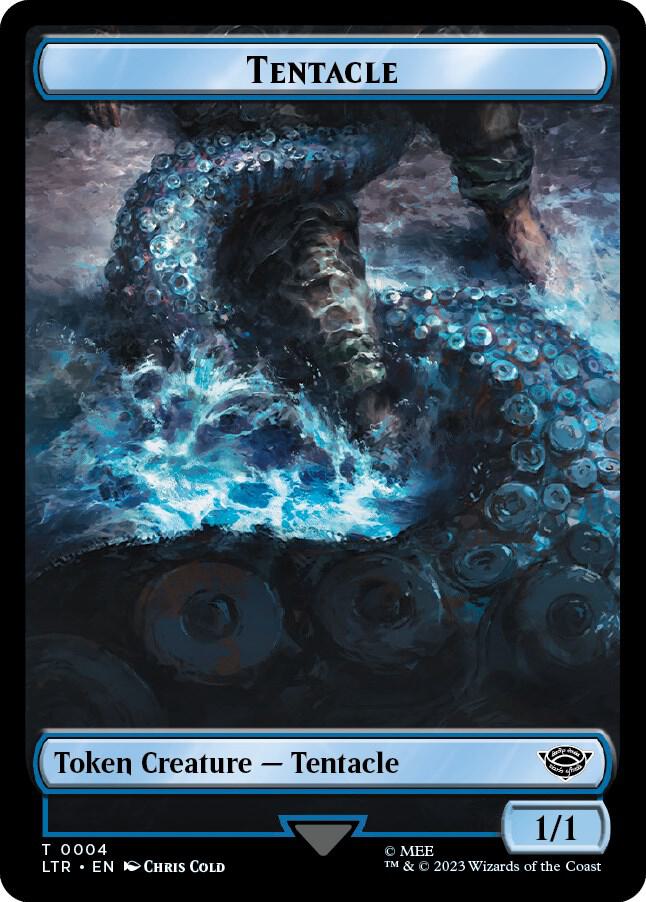 Tentacle // Food (0009) Double-Sided Token (4 // 9) [The Lord of the Rings: Tales of Middle-earth]