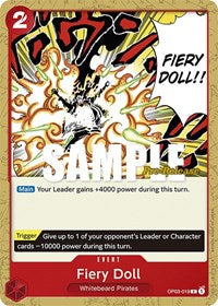 Fiery Doll (OP03-019) [Pillars of Strength Pre-Release Cards]