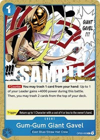Gum-Gum Giant Gavel (OP03-055) [Pillars of Strength Pre-Release Cards]
