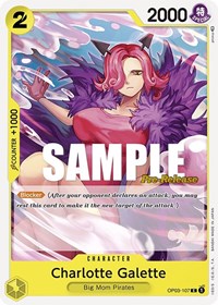Charlotte Galette (OP03-107) [Pillars of Strength Pre-Release Cards]