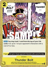 Thunder Bolt (OP03-121) [Pillars of Strength Pre-Release Cards]
