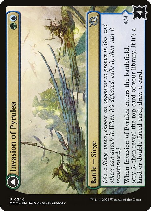 Invasion of Pyrulea // Gargantuan Slabhorn (240) [March of the Machine]