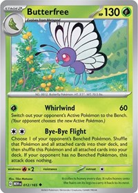 Butterfree (012/165) [SV Scarlet and Violet 151]