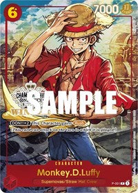 Monkey.D.Luffy (Store Championship Trophy Card) (P-001) [One Piece Promotion Cards]