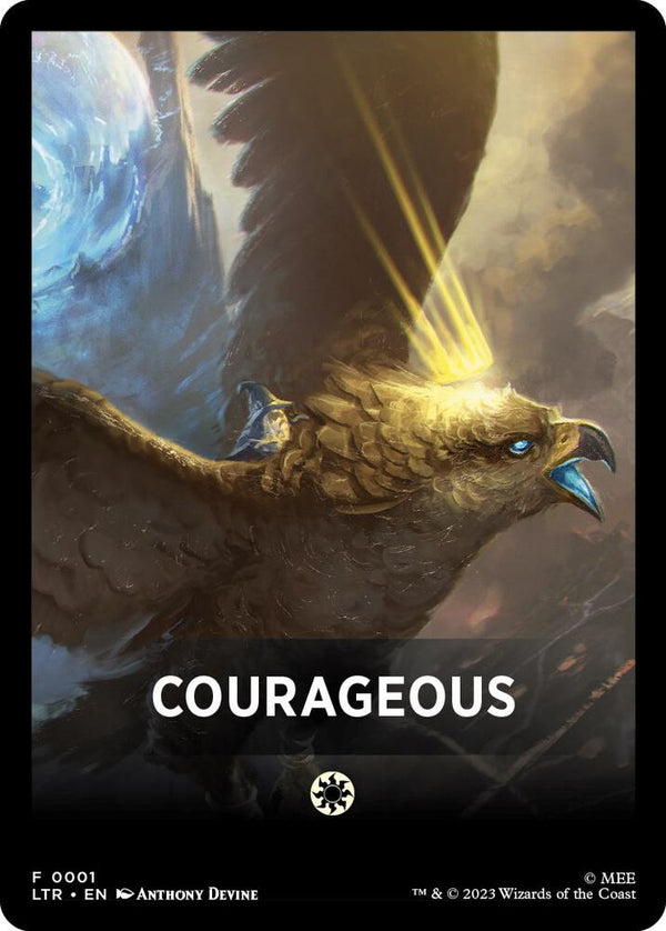 Courageous Theme Card (1) [The Lord of the Rings: Tales of Middle-earth]