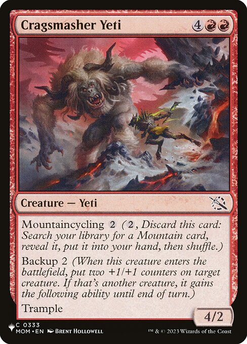 Cragsmasher Yeti (MOM-333) [The List]
