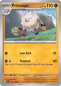Primeape - 107/193 (Cosmos Holo) (107/193) [Miscellaneous Cards and Products]