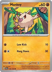 Mankey - 106/193 (Cosmos Holo) (106/193) [Miscellaneous Cards and Products]
