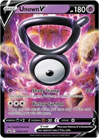 Unown V - SWSH300 (SWSH300) [SWSH Sword and Shield Promo Cards]