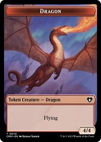Dragon // Kor Ally Double-Sided Token (70 // 64) [Commander Masters]