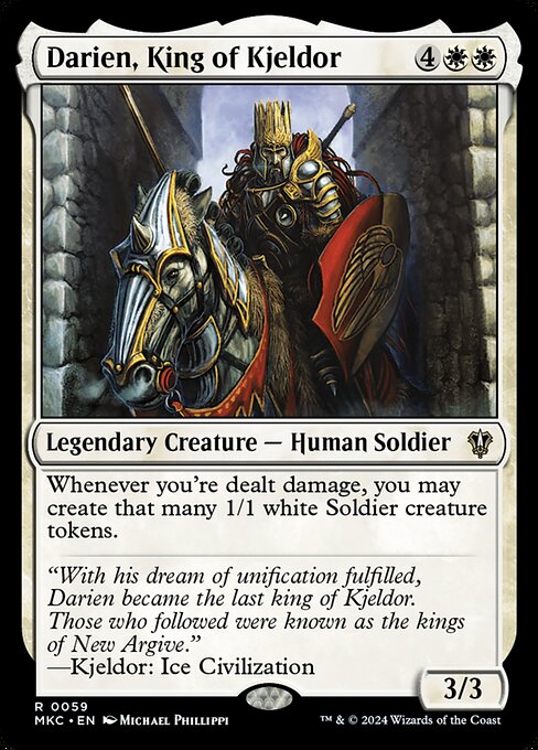 Darien, King of Kjeldor (59) [Murders at Karlov Manor Commander]