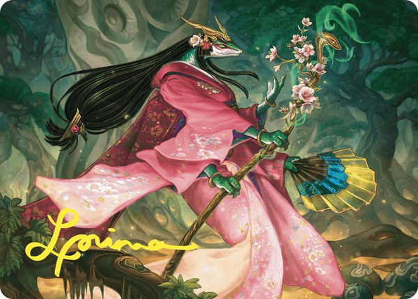 Sakiko, Mother of Summer Art Card (Gold-Stamped Signature) (24) [Commander Masters Art Series]