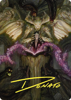 Demonic Tutor Art Card (Gold-Stamped Signature) (64) [Commander Masters Art Series]