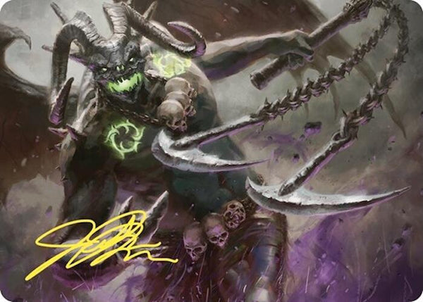 Archfiend of Despair Art Card (Gold-Stamped Signature) (12) [Commander Masters Art Series]