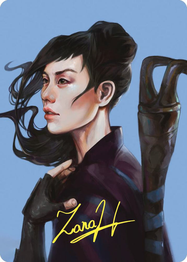 Yuriko, the Tiger's Shadow Art Card (Gold-Stamped Signature) (62) [Commander Masters Art Series]